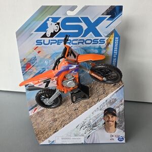 Aaron Plessinger 2025 KTM 450 SX-F Supercross Motorcycle MX SX Model Diecast NEW